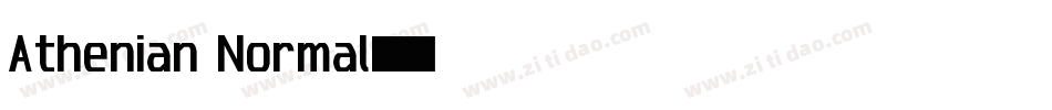 Athenian Normal字体转换